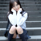 黒髪の女子●生コス美女が制服で中で出されちゃってる画像下さい[27枚]