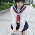 ボーイッシュなショートカット黒髪の女子●生コス美女が制服でＨなトコ出してるハメ撮りショットって、ガチ勃起するよな？[24枚]