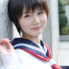 ショートカット黒髪のＪＫが制服姿でＳＥＸＹになったハメ撮りシーンがたまらんエロさ[24枚]